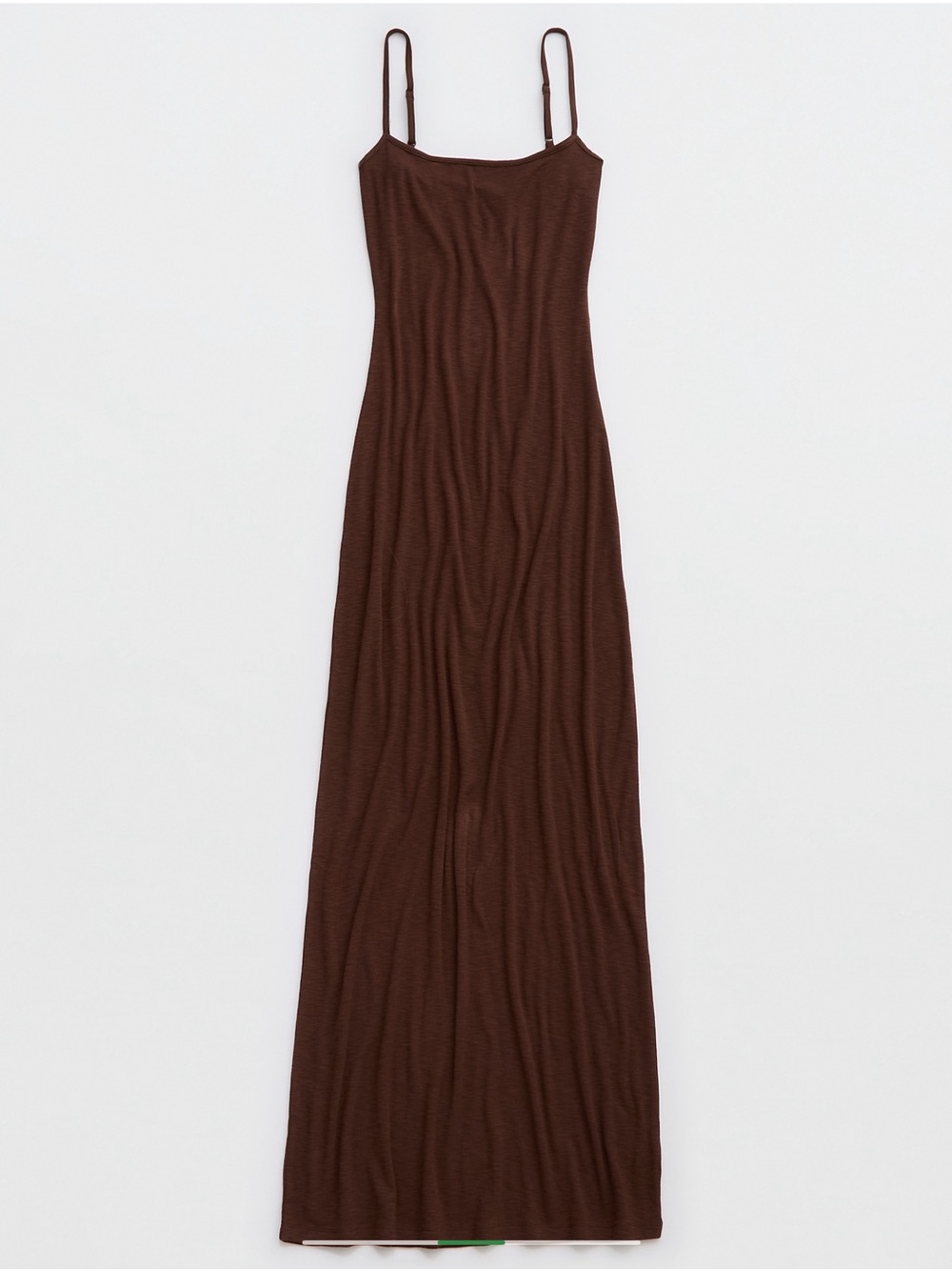 aerie Ribbed Canyon Sun Brown Maxi Dress